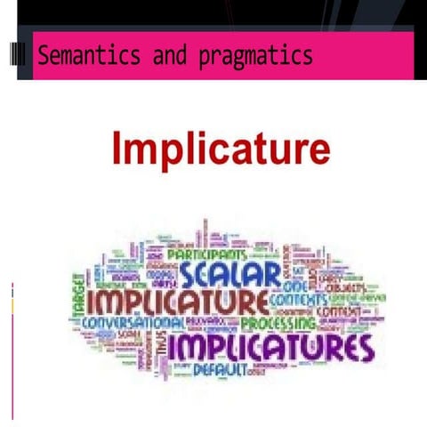Implicature