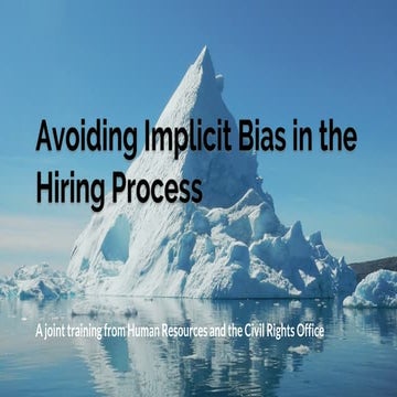 Implicit bias presentation
