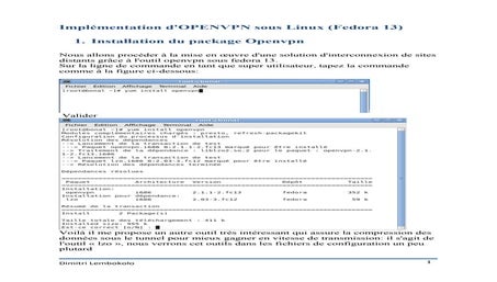 Implémentation d'openvpn