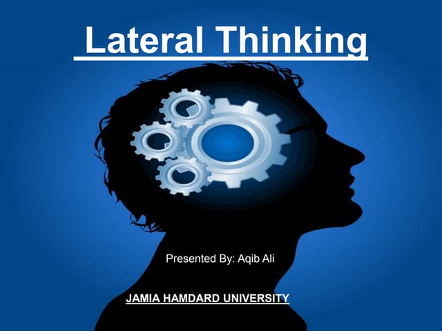 Lateral Thinking