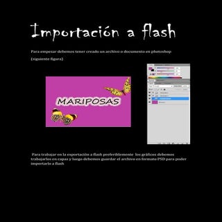 Importación a flash