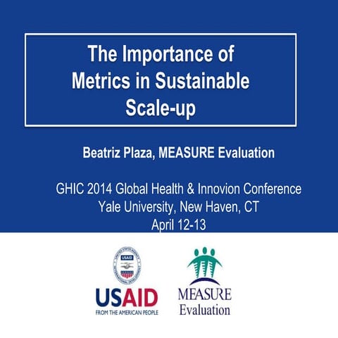Evaluating Impact: Lessons Learned from MEASURE Evaluation | PPTX