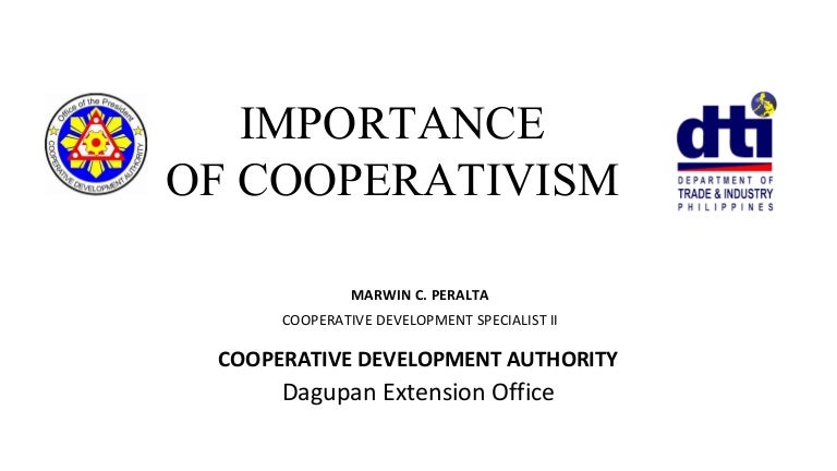 Importance Of-Cooperativism