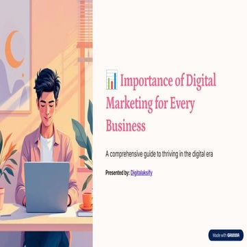 📊 Importance of Digital Marketing for Every Business. | PDF