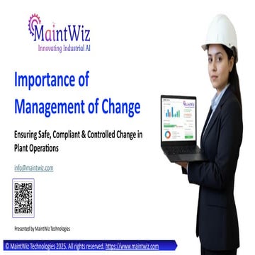 Importance of Management of Change | MaintWiz CMMS