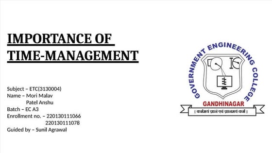 Time Management by Akshit Jain ctld .ppt
