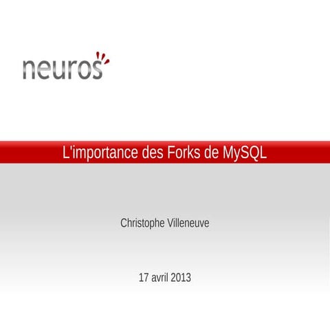 L Importance des forks de MySQL