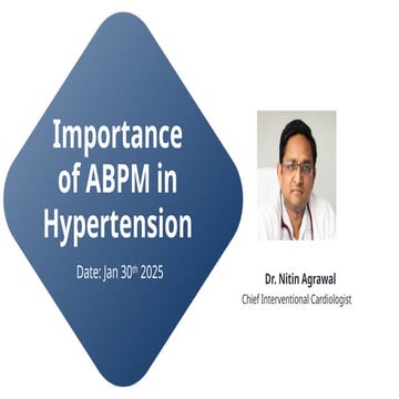 Importance of ABPM in Hypertension fffffff | PPTX