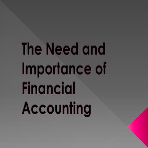 Importance of accounting