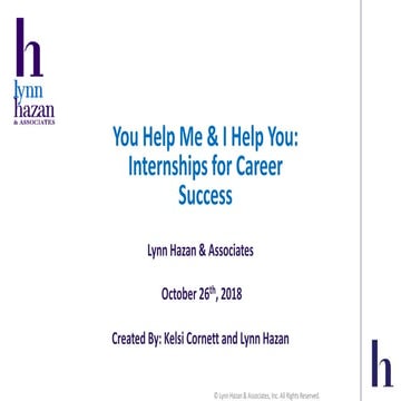 Importance of an internship