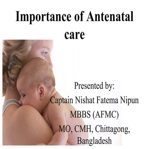 Importance of antenatal care