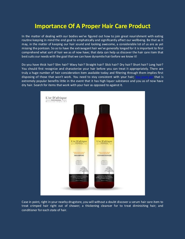 Importance Of A Proper Hair Care Product