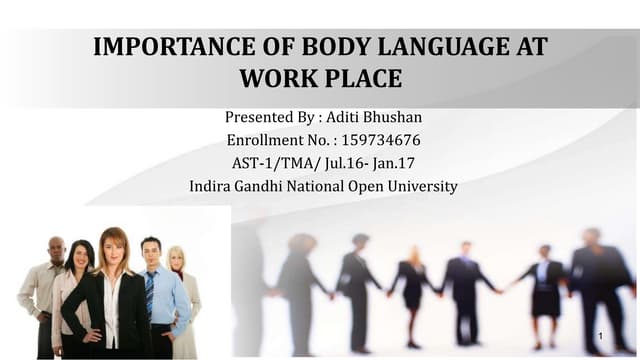 Importance of body language at workplace