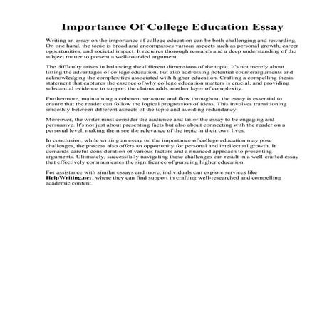 Importance Of College Education Essay.pdf