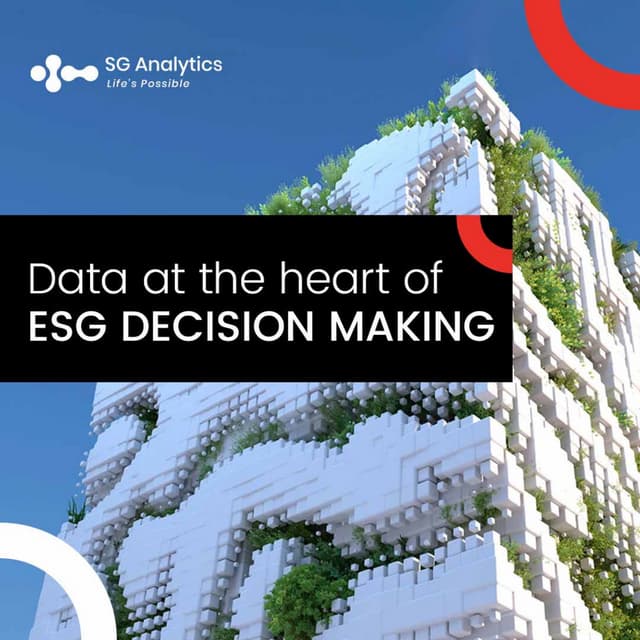 Importance of Data in ESG to enable better decision making