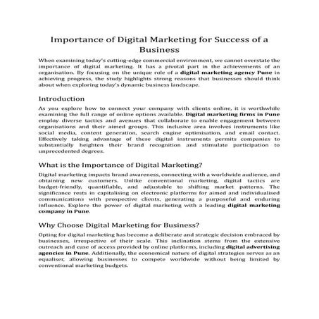 What are the Types of Digital Marketing. | PDF