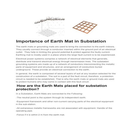 Importance of Earth Mat in Substation.docx