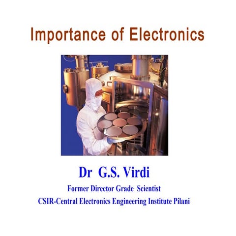 Importance of electronics