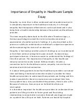 Essays on empathy