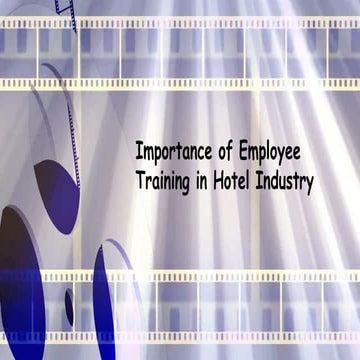 Importance of Employee Training in Hotel Industry