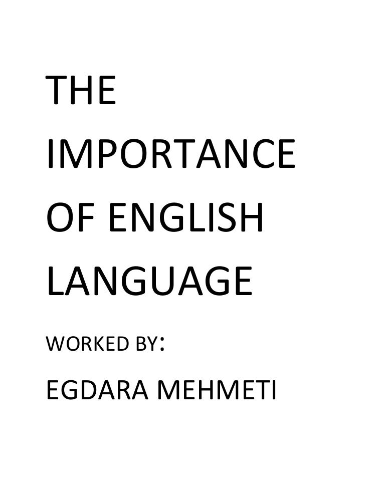 English as the global language essay