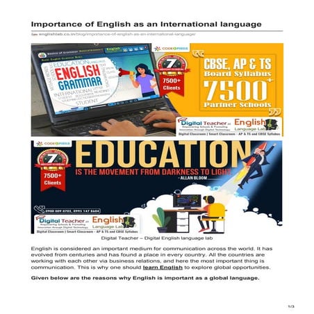 Importance of English as an International language.pdf