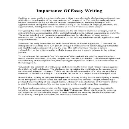 Importance Of Essay Writing.pdf