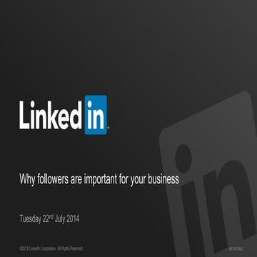 Importance of Followers on LinkedIn