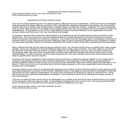 Importance Of Great Android Icons