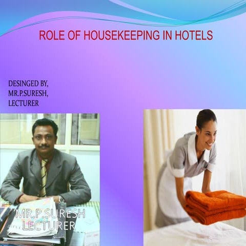 Importance of h.k deptt