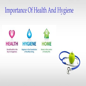 Importance Of Health And Hygiene
