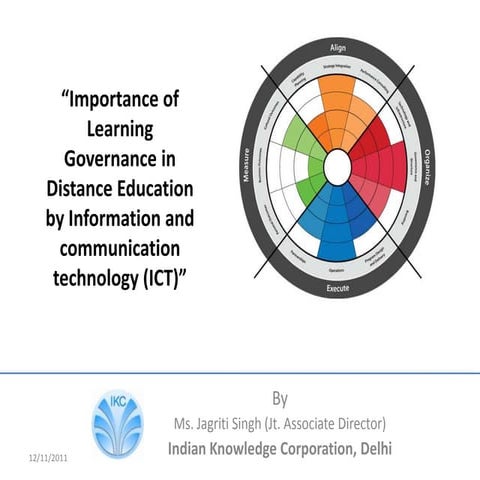 Importance of Learning Governance in Distance Education by information and co...