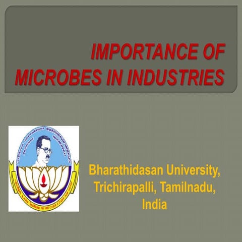 Importance of microbes in industries