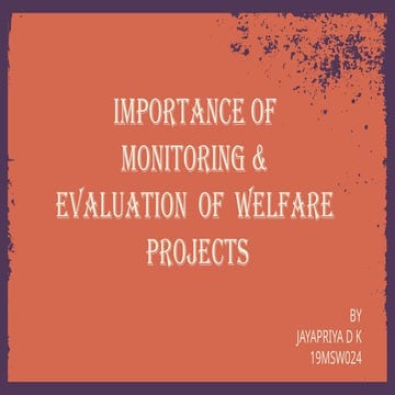 Importance of monitoring and evaluation of welfare projects.pptx