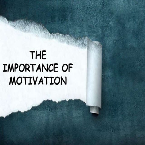Importance of Motivation