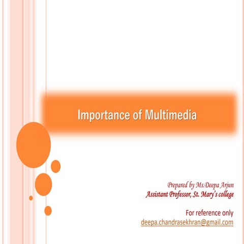 Importance of multimedia converted | PDF