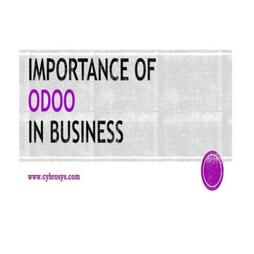 Importance Of Odoo In Business