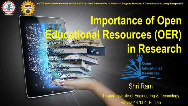 Importance of Open Educational Resources (OER) in Research