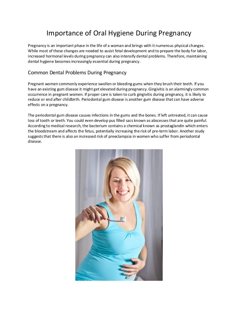 Importance of Oral Hygiene During Pregnancy