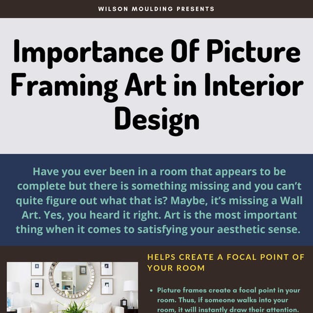 Importance of picture framing art in interior design | PDF