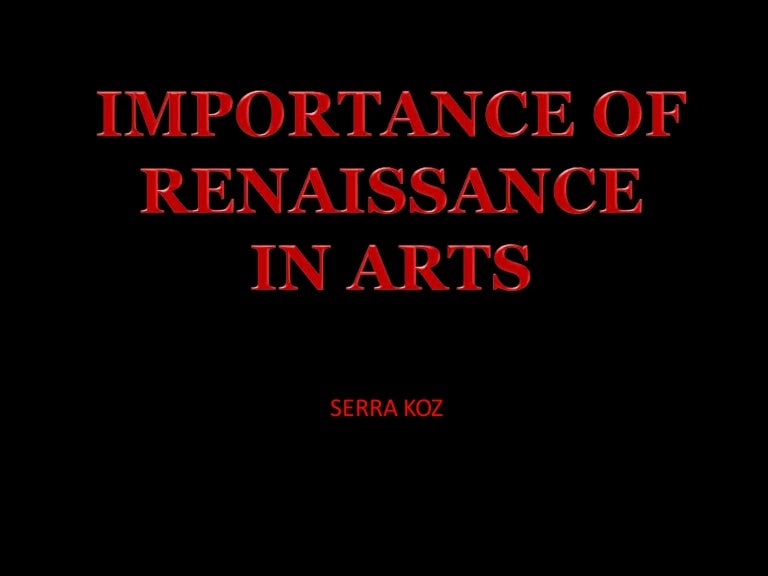 Importance of Renaissance in Art
