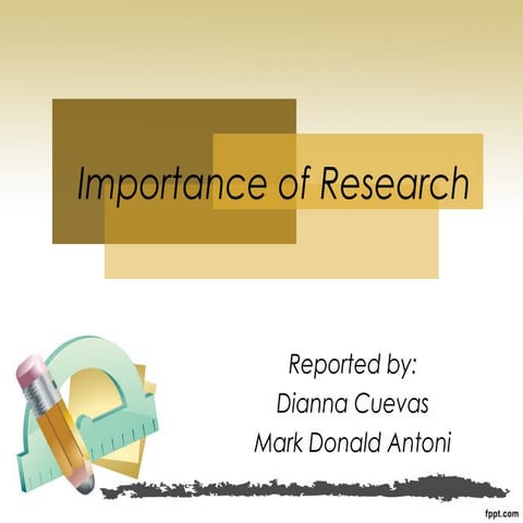 Importance of Research