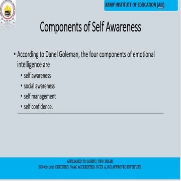 Importance of self awareness for teachers