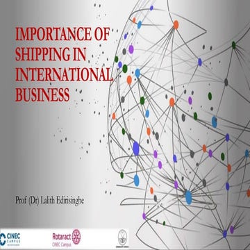 Importance of shipping in international business
