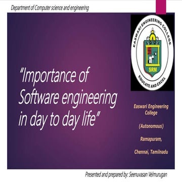 Importance of software engineering | PPT