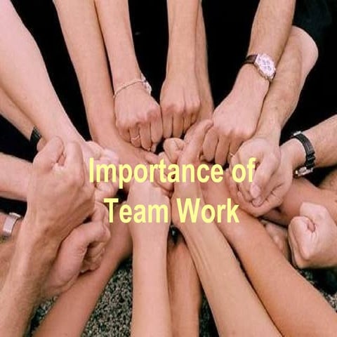Importance of team work