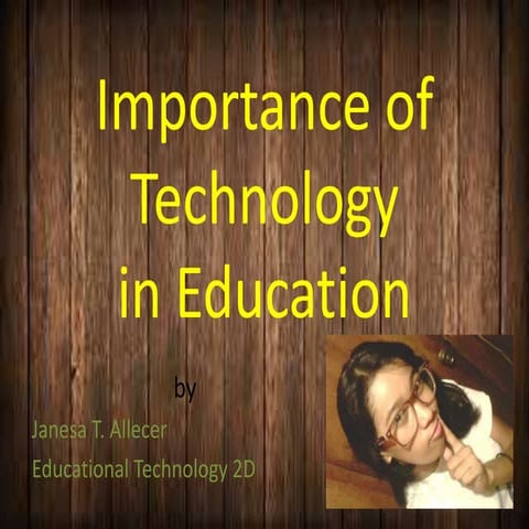 Importance of technology in Education