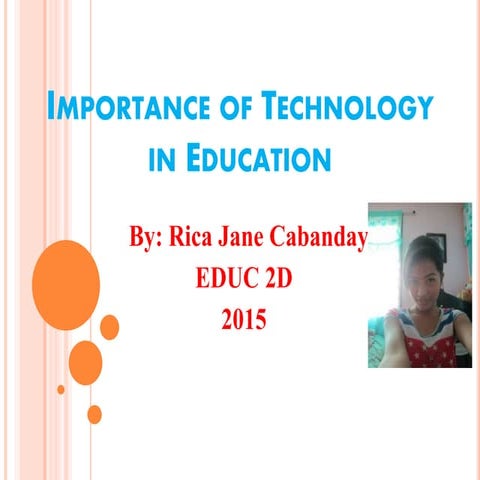 Importance of technology in education