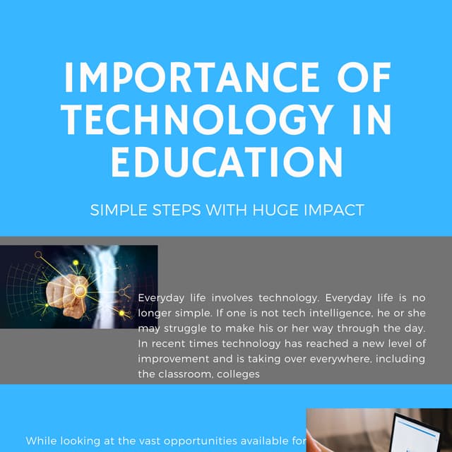 Importance of technology in education