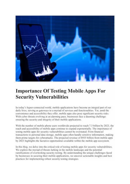 Why Mobile Application Testing is Important For Mobile Banking ...